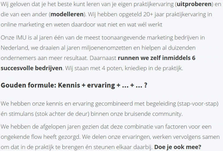 IMU premium review - website tekst-min