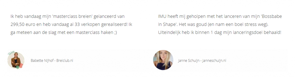 Productlanceringen cursus review - ervaringen