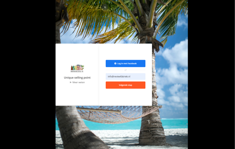 BNB verhuur cursus review - Inlogscherm