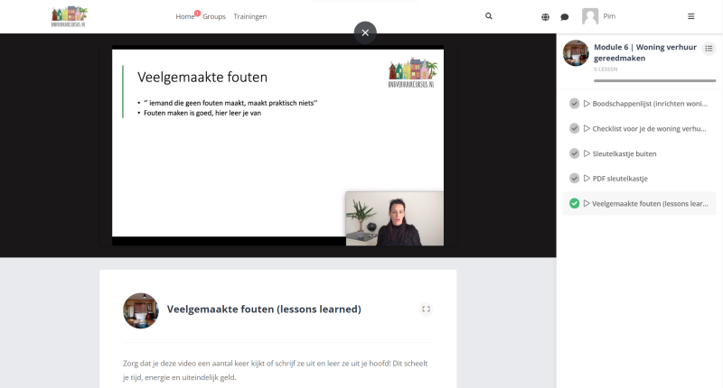 BNB verhuur cursus review - Module 6.1
