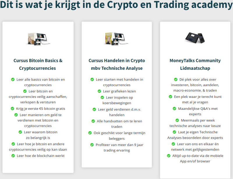Crypto & Trading Academy review - Dit is wat je krijgt