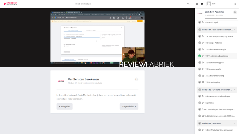 Cash Cow Academy Review Module 17